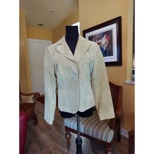 Revue pale green suede jacket